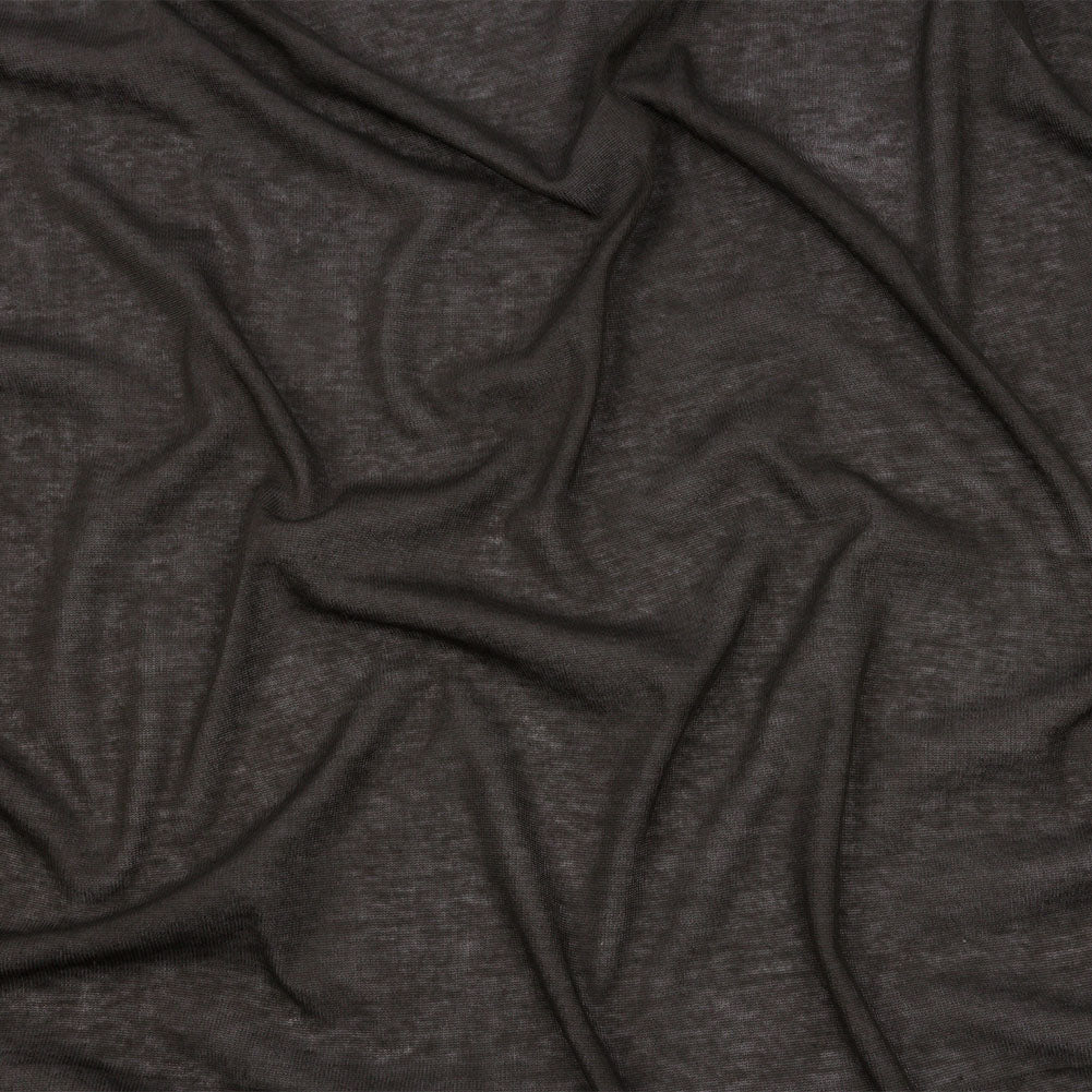 Famous Designer Dark Gray Lightweight Cotton Interlock Knit
