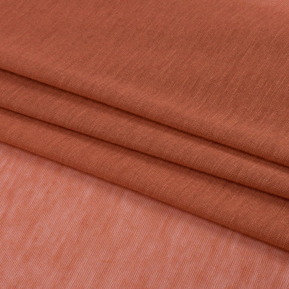 Famous Designer Dusty Orange Featherweight Viscose and Cotton Jersey Folded