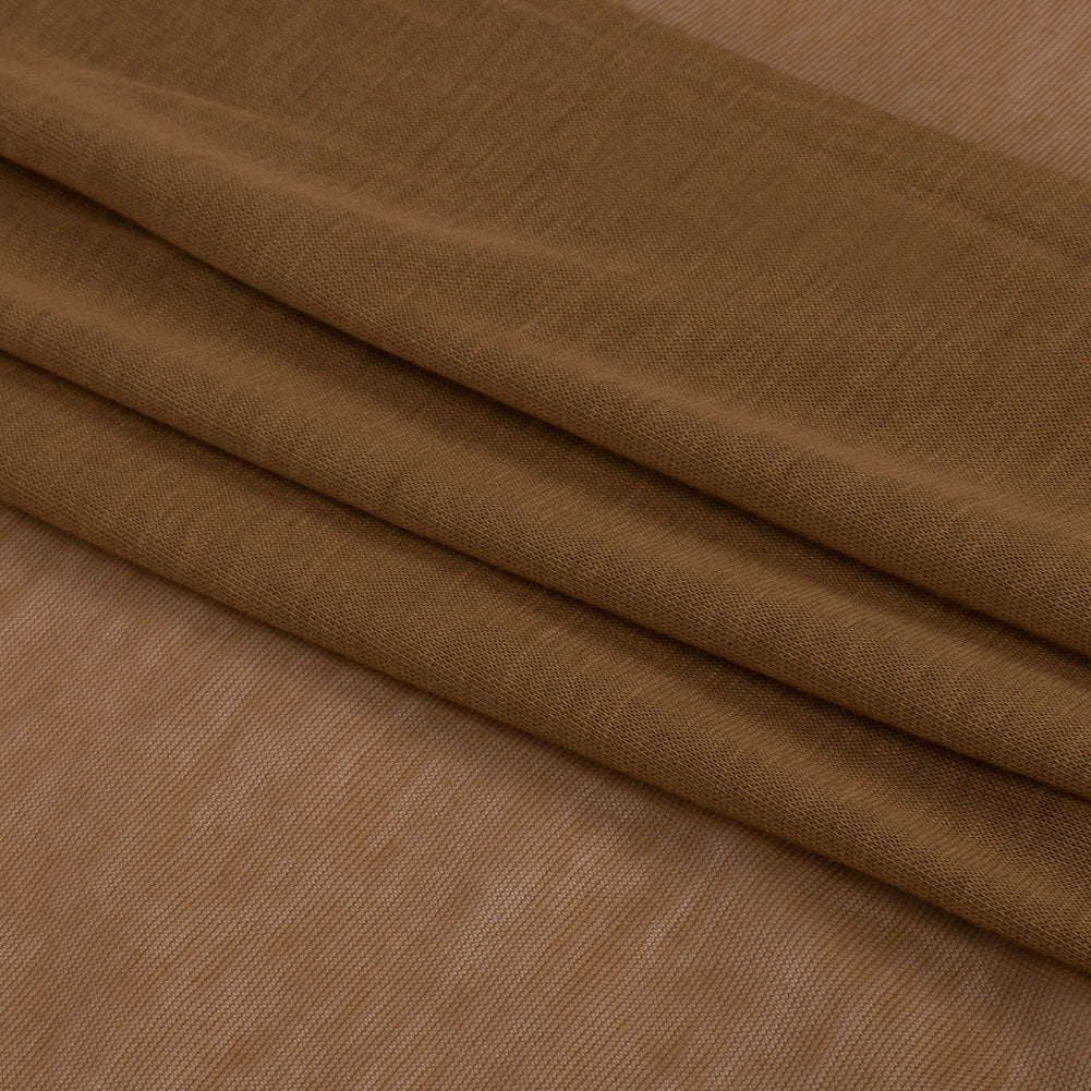 Famous Designer Sand Featherweight Cotton Jersey Folded