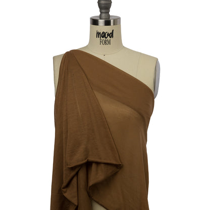 Famous Designer Sand Featherweight Cotton Jersey Drape