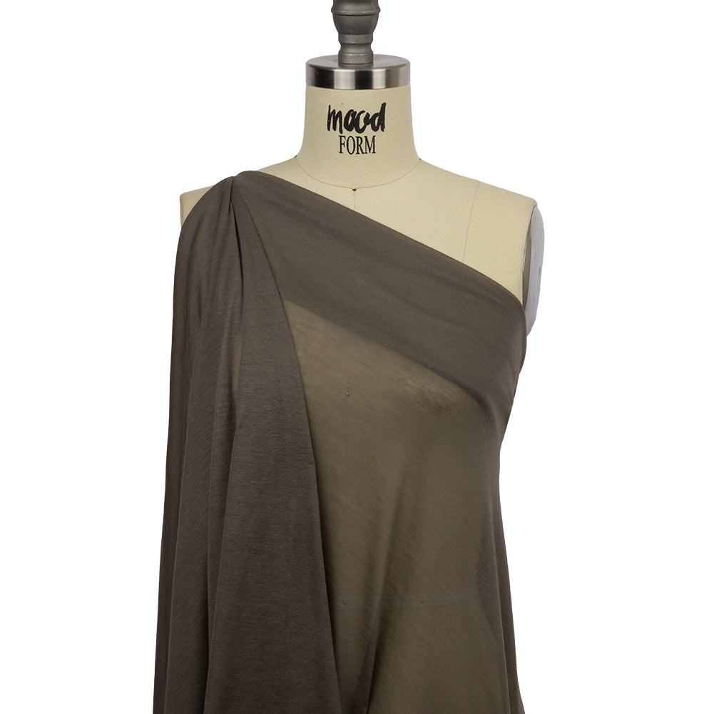 Famous Designer Stone Featherweight Viscose and Cotton Jersey Drape