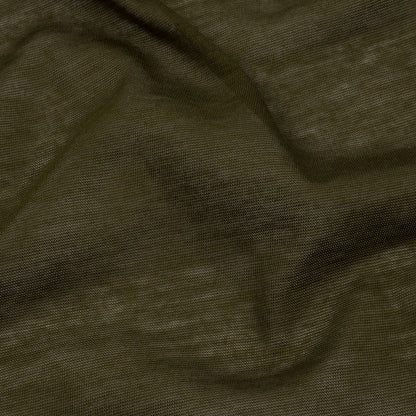 Famous Designer Seaweed Green Featherweight Cotton Jersey Detail