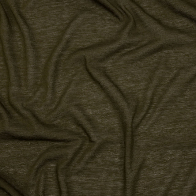Famous Designer Seaweed Green Featherweight Cotton Jersey