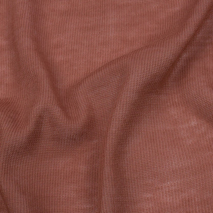 Famous Designer Light Rust Lightweight Cotton Interlock Knit Detail