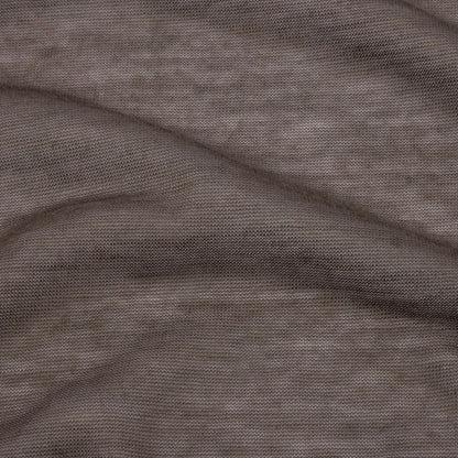 Famous Designer Taupe Featherweight Viscose and Cotton Jersey Detail