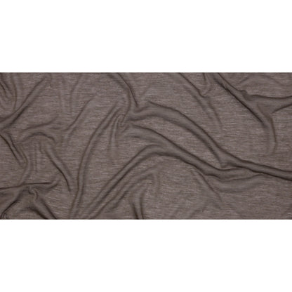 Famous Designer Taupe Featherweight Viscose and Cotton Jersey Full