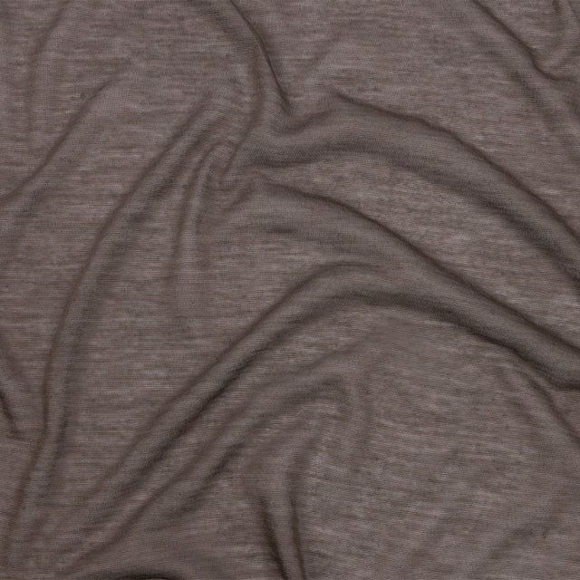 Famous Designer Taupe Featherweight Viscose and Cotton Jersey