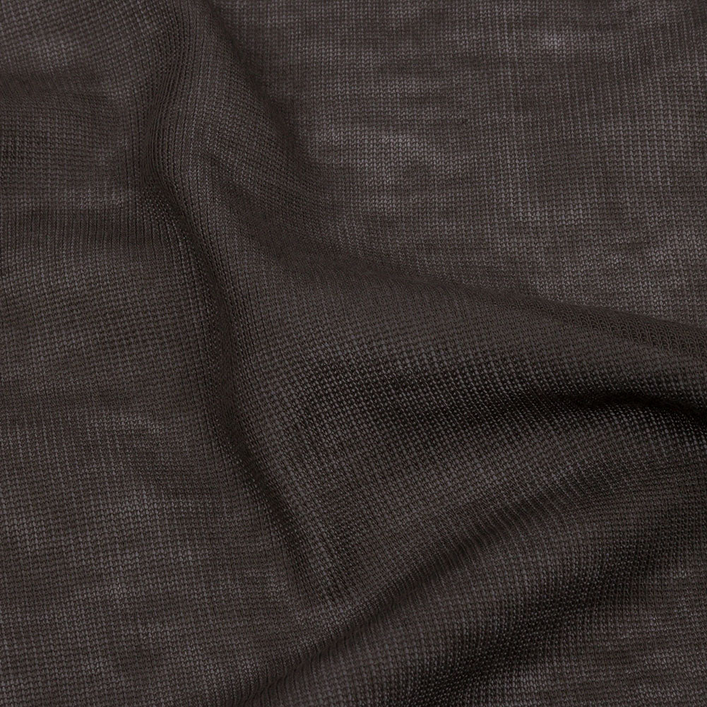 Famous Designer Khaki Lightweight Cotton Interlock Knit Detail