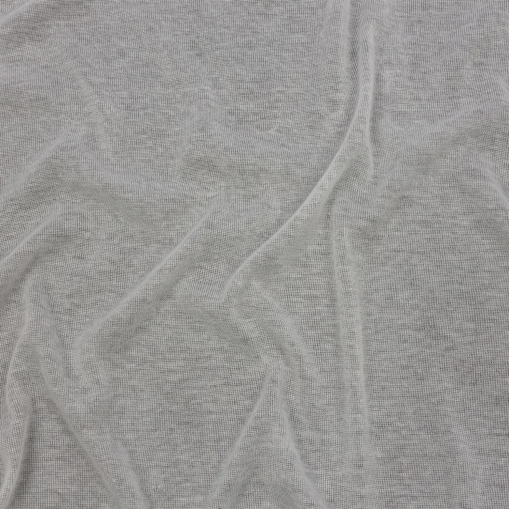 Famous Designer White Lightweight Cotton Interlock Knit