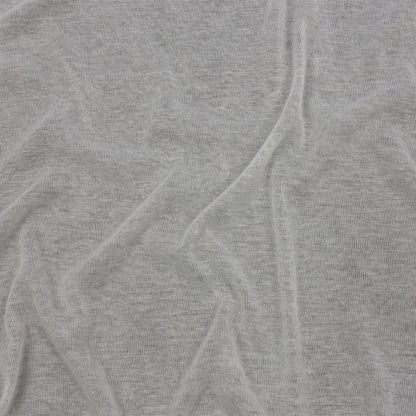 Famous Designer White Lightweight Cotton Interlock Knit