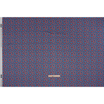 Polyester Charmeuse Print - Red and Blue Abstract - Mood Exclusive Betta Fish - Full