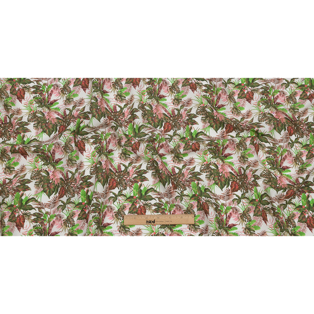 Mood Exclusive White Poison Gardens Viscose Shirting - Full