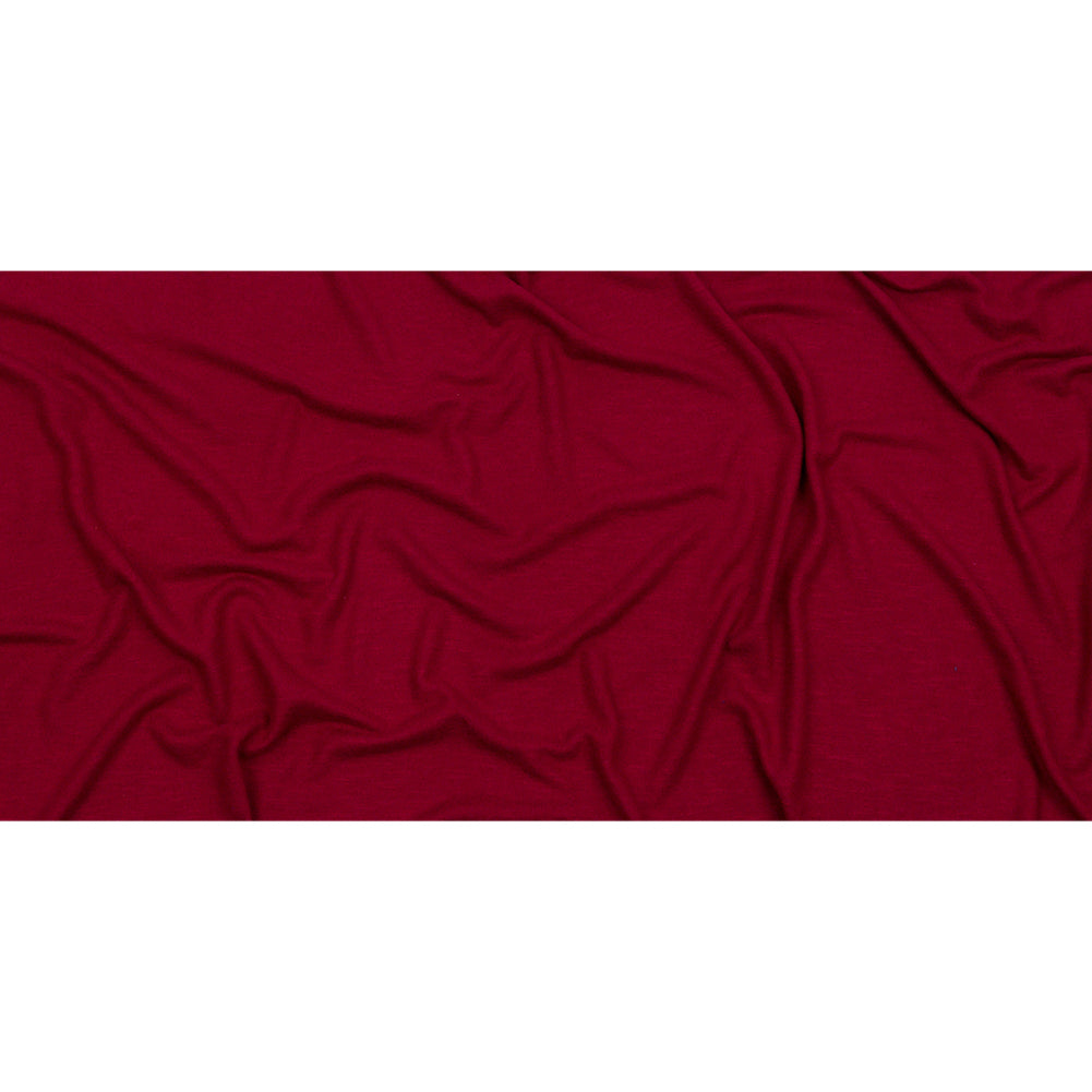 Cranberry Brushed Stretch Rayon and Polyester Sweater Knit Full