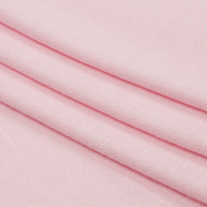 Light Pink Brushed Stretch Rayon and Polyester Sweater Knit Folded