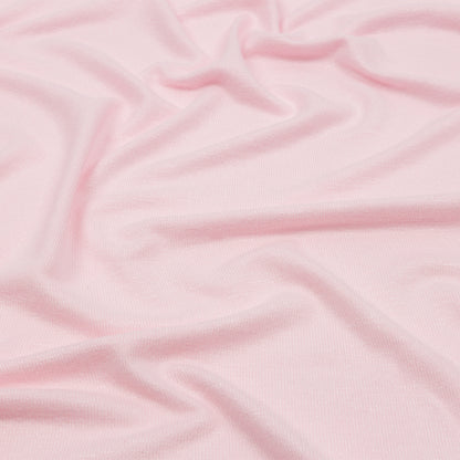 Light Pink Brushed Stretch Rayon and Polyester Sweater Knit