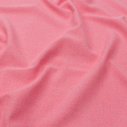 Heathered Hot Pink Cationic Polyester Stretch Twill