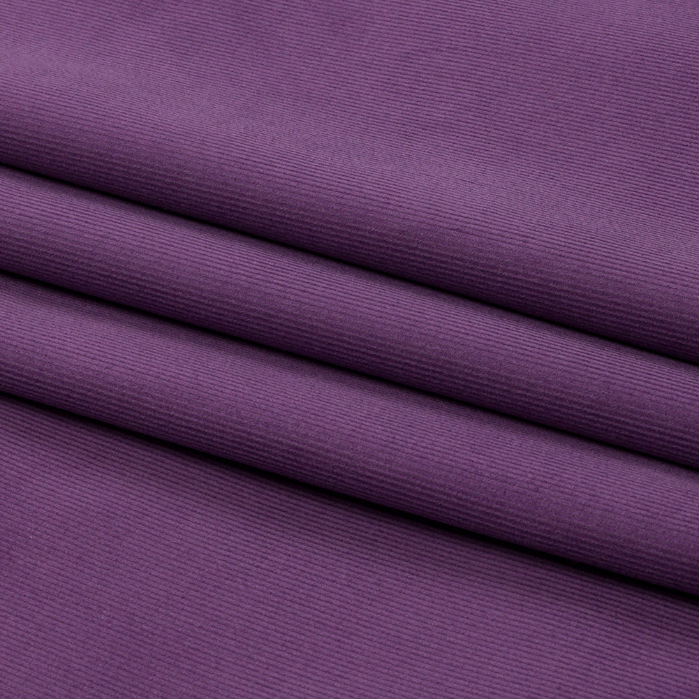 Featherwale Cotton Corduroy - Aubergine - Dawn Collection