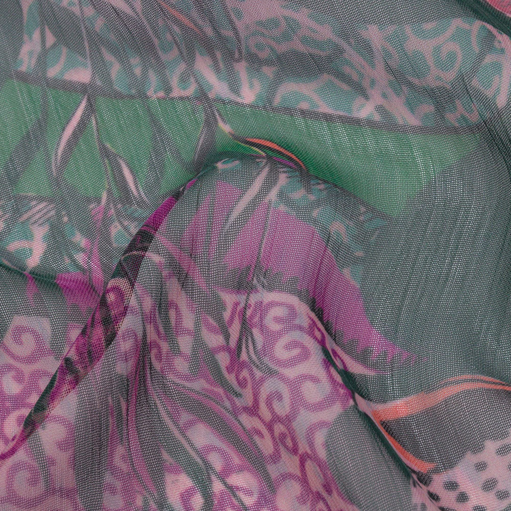Mood Exclusive Jungle Jam Crinkled Polyester Chiffon Detail