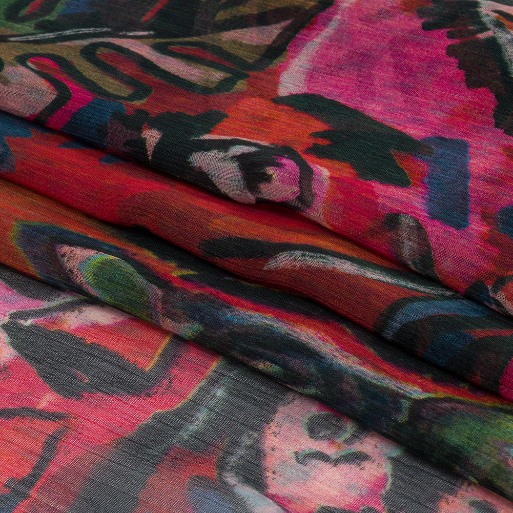 Mood Exclusive Blending Beasts Crinkled Polyester Chiffon Folded