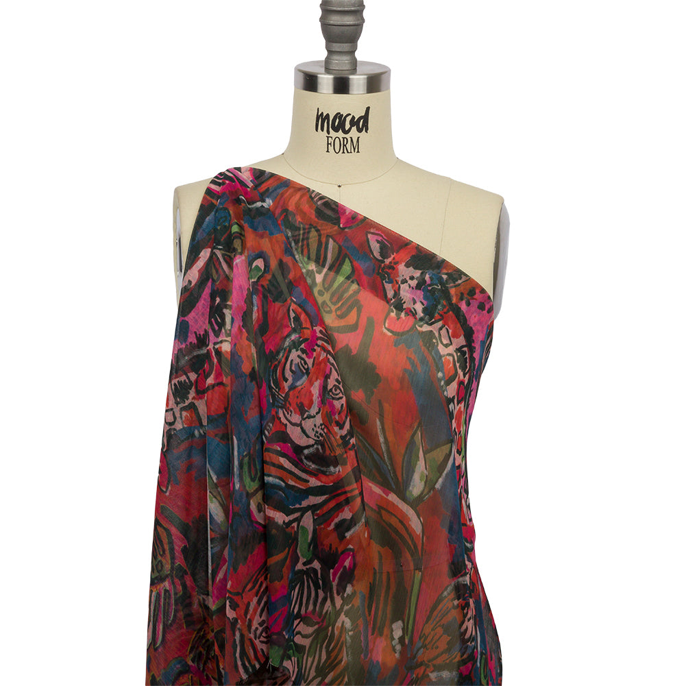 Mood Exclusive Blending Beasts Crinkled Polyester Chiffon Drape
