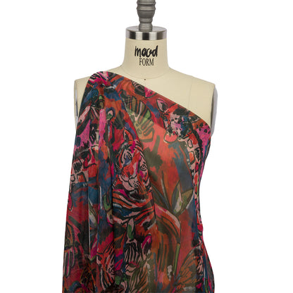 Mood Exclusive Blending Beasts Crinkled Polyester Chiffon Drape