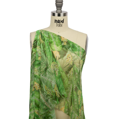 Mood Exclusive Banana Bonanza Crinkled Polyester Chiffon Drape