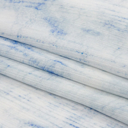 Mood Exclusive Whispering Woods Crinkled Polyester Charmeuse Folded