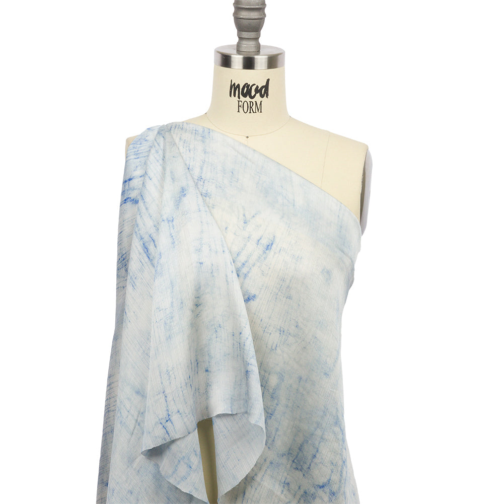 Mood Exclusive Whispering Woods Crinkled Polyester Charmeuse Drape