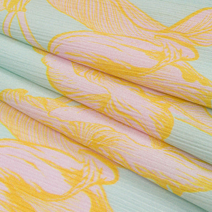 Mood Exclusive Nymphaea Crinkled Polyester Charmeuse Folded