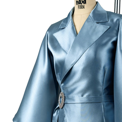 Polyester Mikado - Dusty Blue - Nicolette Collection