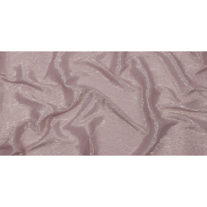 Polyester Chiffon Plisse with All-Over Foil - Mauve and Gold - Honey Collection