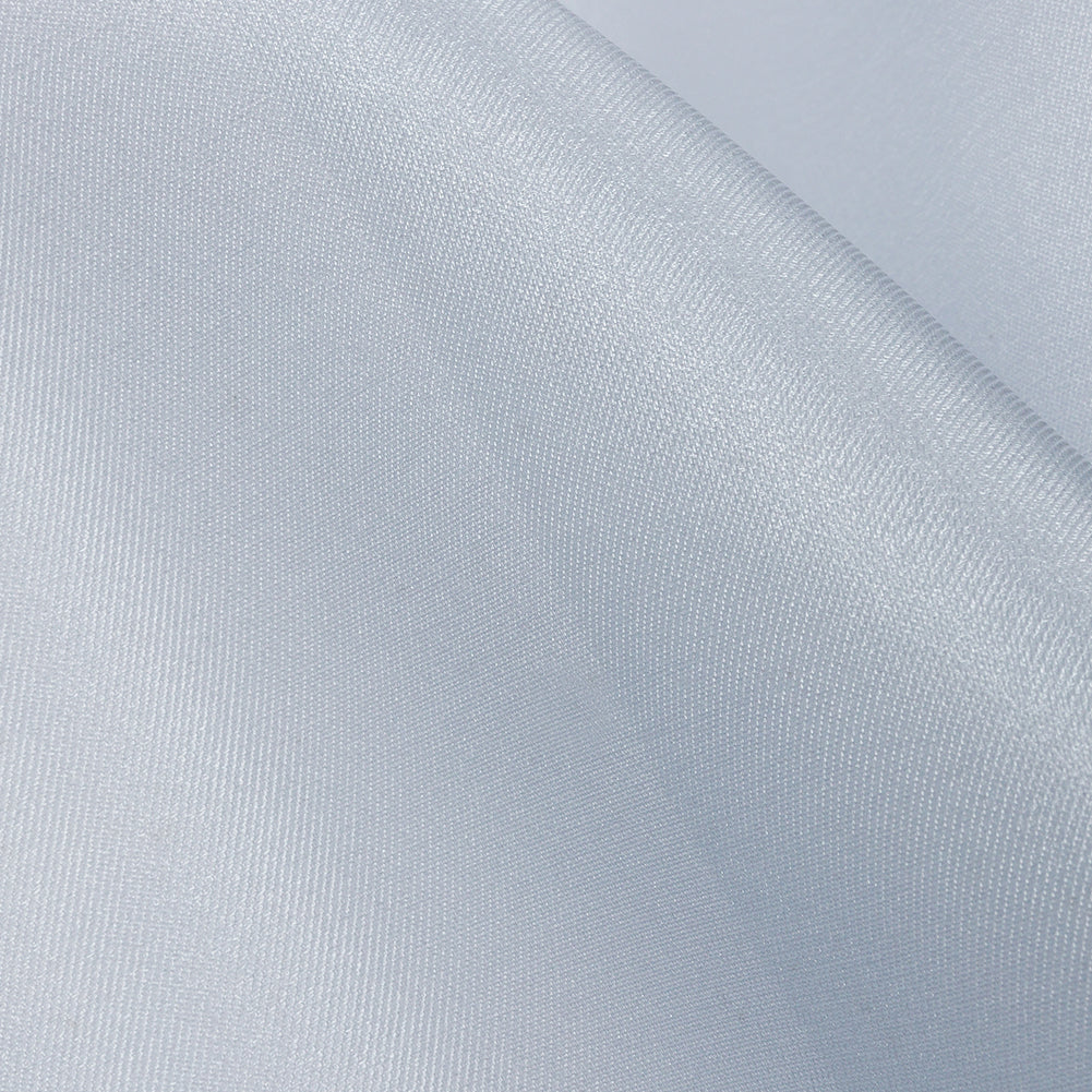 Polyester Twill Organdy - Shimmering Dusty Blue - Quinn Collection - Detail