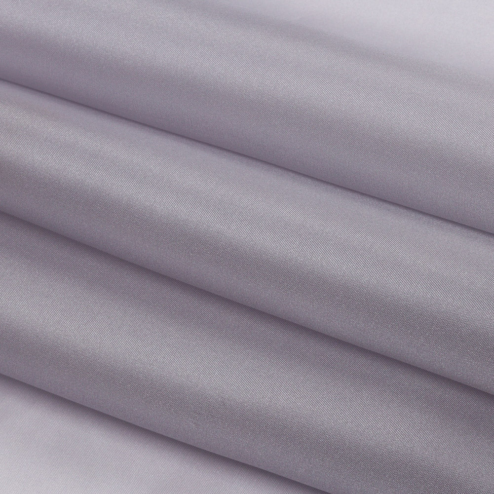 Polyester Twill Organdy - Shimmering Silver - Quinn Collection - Folded