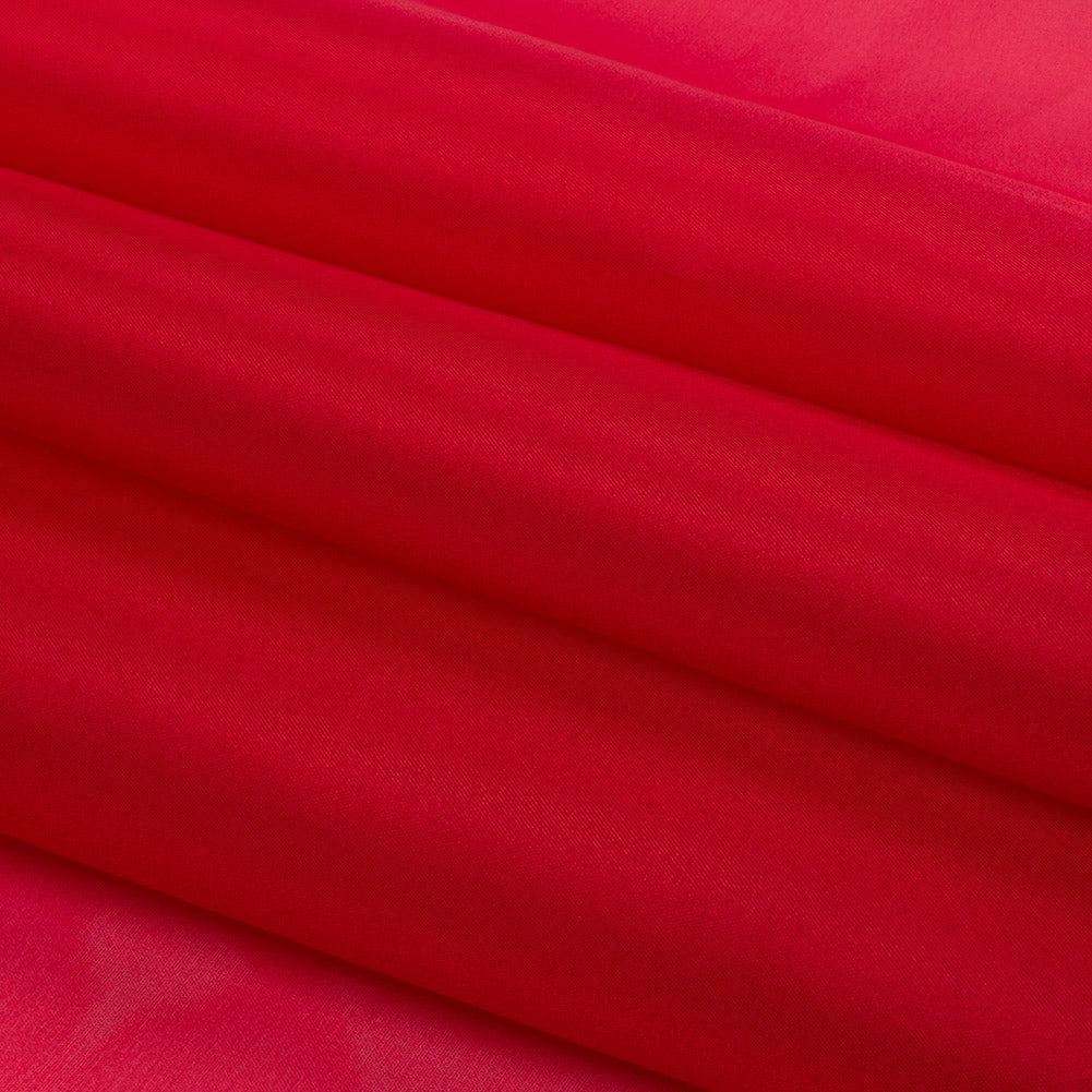 Polyester Twill Organdy - Shimmering Red - Quinn Collection - Folded