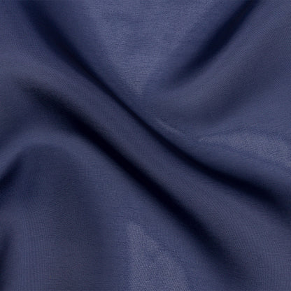 Polyester Twill Organdy - Shimmering Navy - Quinn Collection