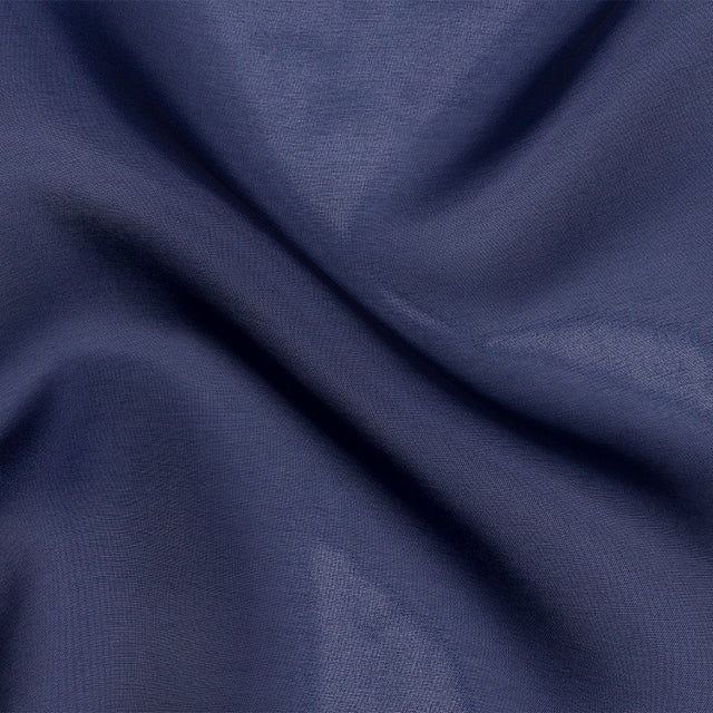 Polyester Twill Organdy - Shimmering Navy - Quinn Collection