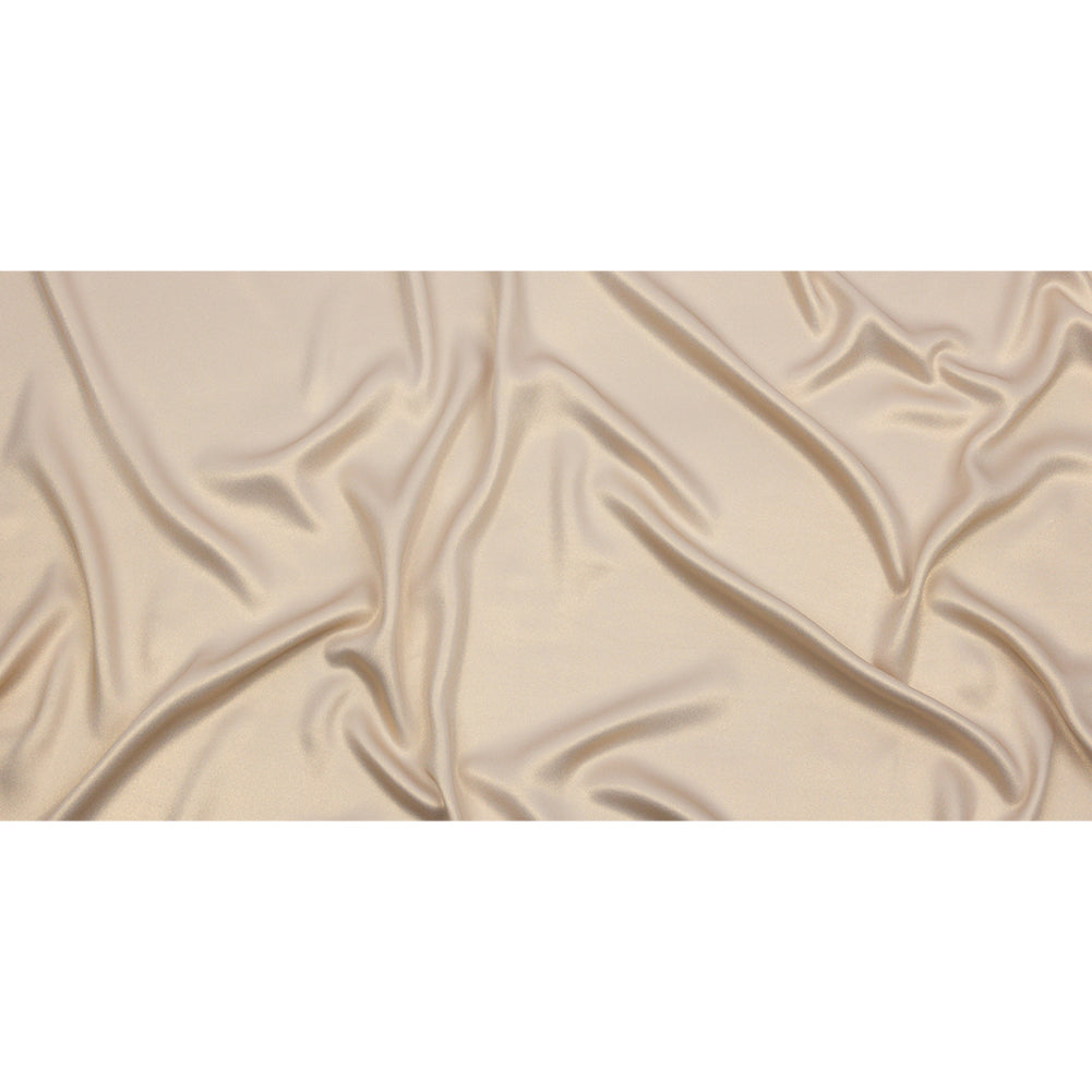 Ultra-Smooth Polyester Georgette with Foiling - Beige and Gold - Valeria Collection - Full