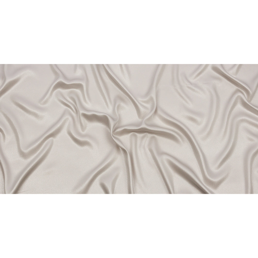 Ultra-Smooth Polyester Georgette with Foiling - Beige and Silver - Valeria Collection - Full