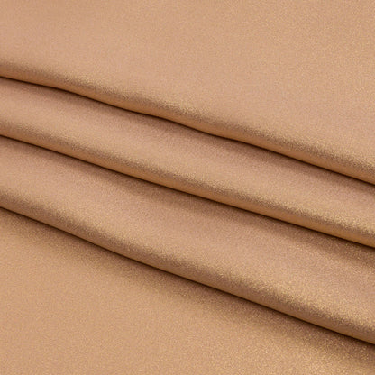Ultra-Smooth Polyester Georgette with Foiling - Tan and Gold - Valeria Collection