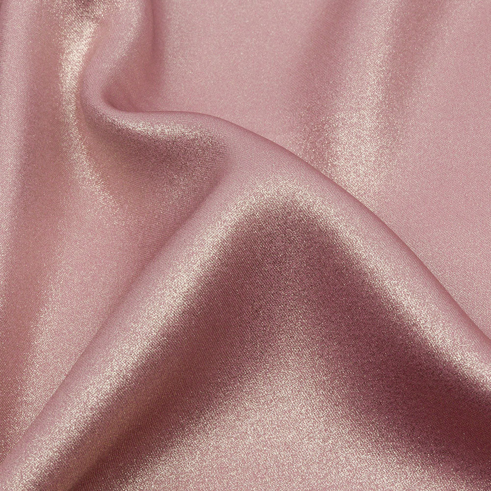 Ultra-Smooth Polyester Georgette with Foiling - Rose and Gold - Valeria Collection