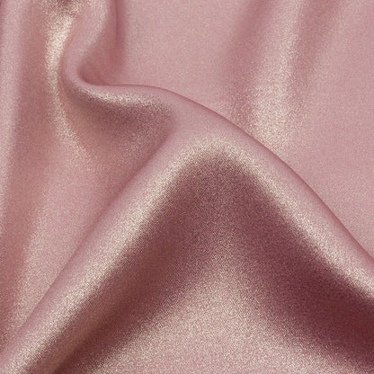 Ultra-Smooth Polyester Georgette with Foiling - Rose and Gold - Valeria Collection