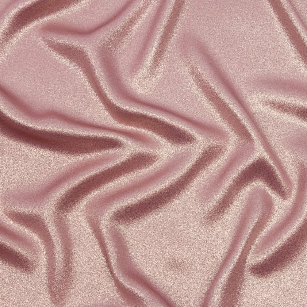 Ultra-Smooth Polyester Georgette with Foiling - Rose and Gold - Valeria Collection