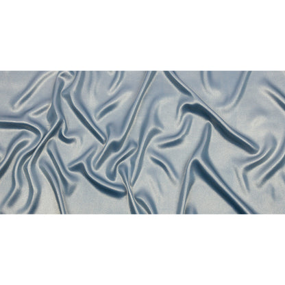 Ultra-Smooth Polyester Georgette with Foiling - Blue and Silver - Valeria Collection