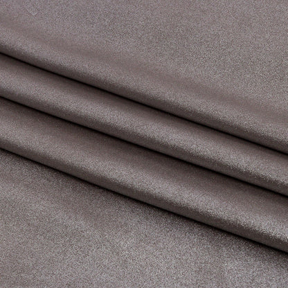 Ultra-Smooth Polyester Georgette with Foiling - Brown and Silver - Valeria Collection