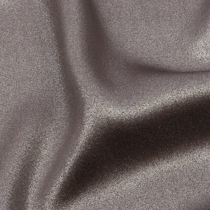 Ultra-Smooth Polyester Georgette with Foiling - Brown and Silver - Valeria Collection