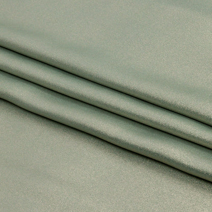Ultra-Smooth Polyester Georgette with Foiling - Sage and Gold - Valeria Collection