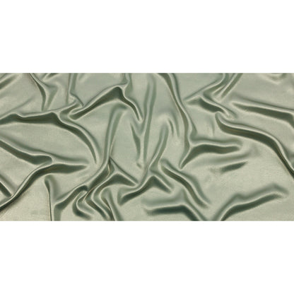 Ultra-Smooth Polyester Georgette with Foiling - Sage and Gold - Valeria Collection