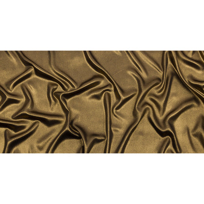 Ultra-Smooth Polyester Georgette with Foiling - Black and Gold - Valeria Collection