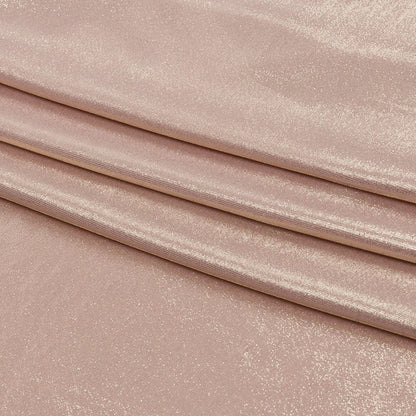 Polyester Interlock Knit with Gold Foiling - Pale Pink - Oriana Collection