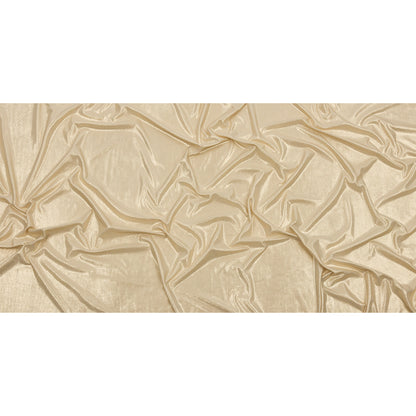 Polyester Interlock Knit with Gold Foiling - Sand - Oriana Collection